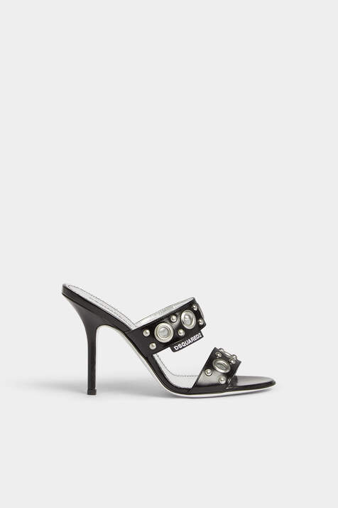 DSquared2 Abba Sandals with Falke Shelina 12 Tights