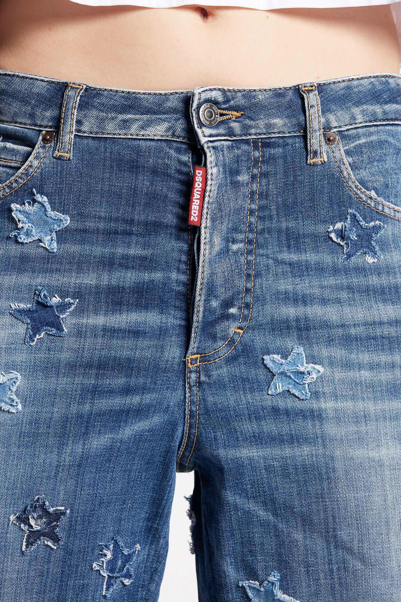 Medium Stars Wash Boston Jeans