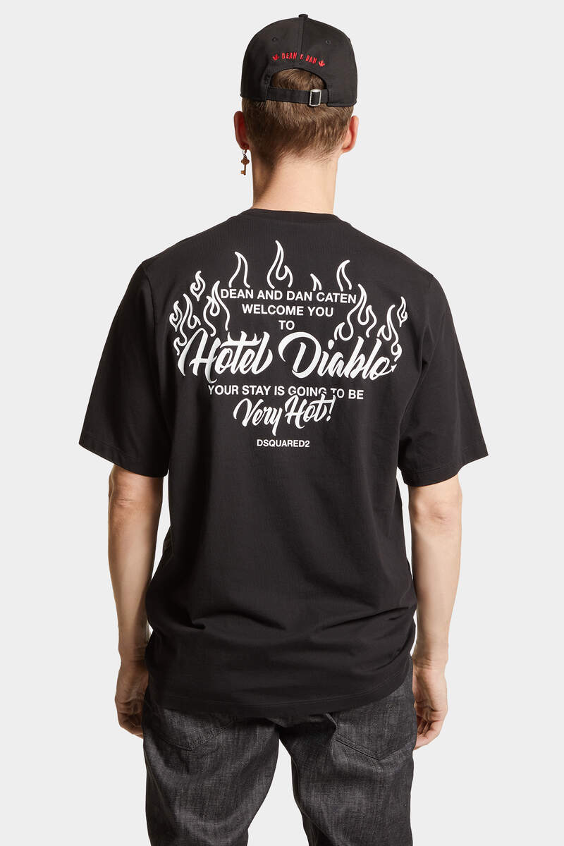 Hotel Diablo Loose Fit T-Shirt immagine numero 4