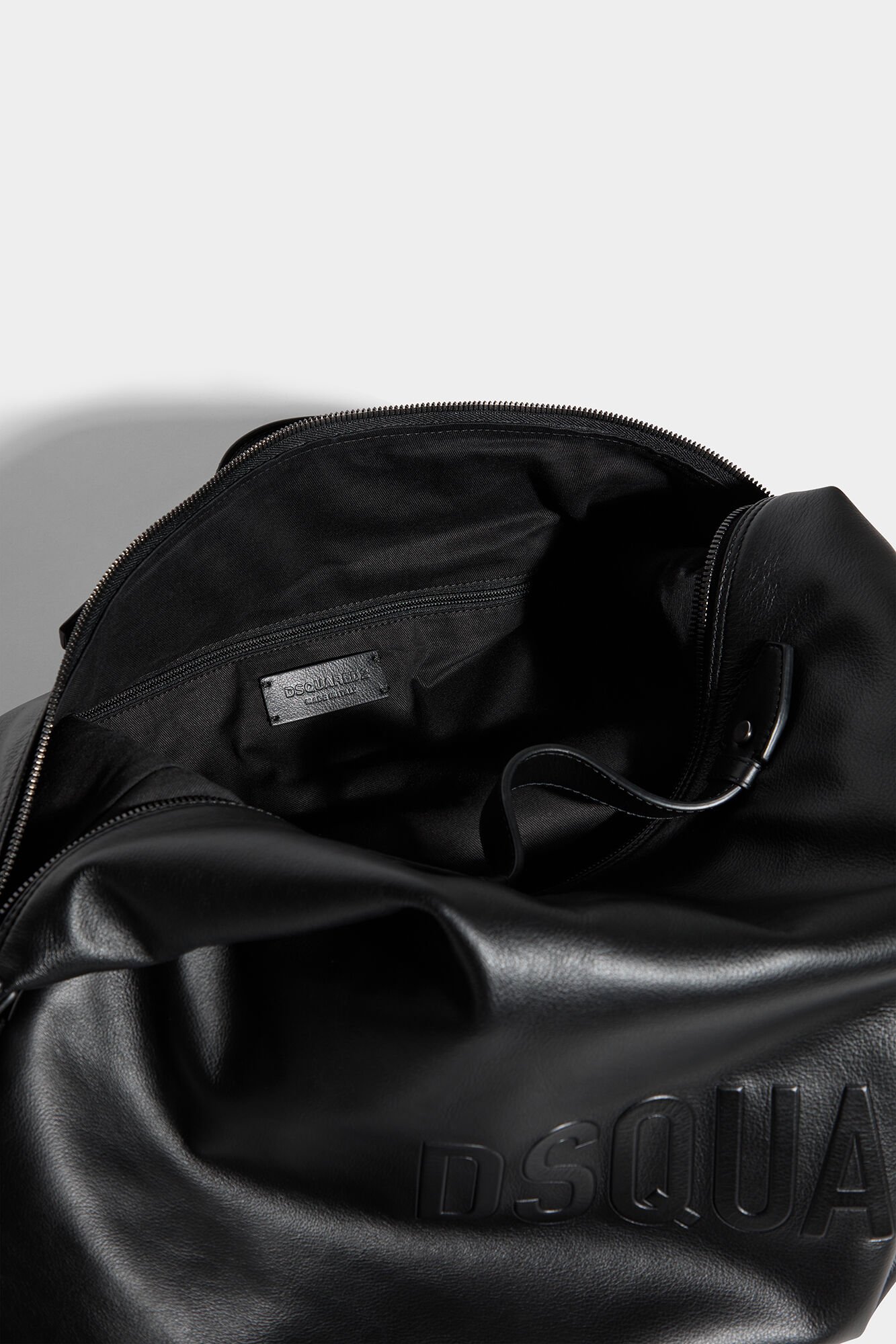 Bob Leather Logo Duffle Bag