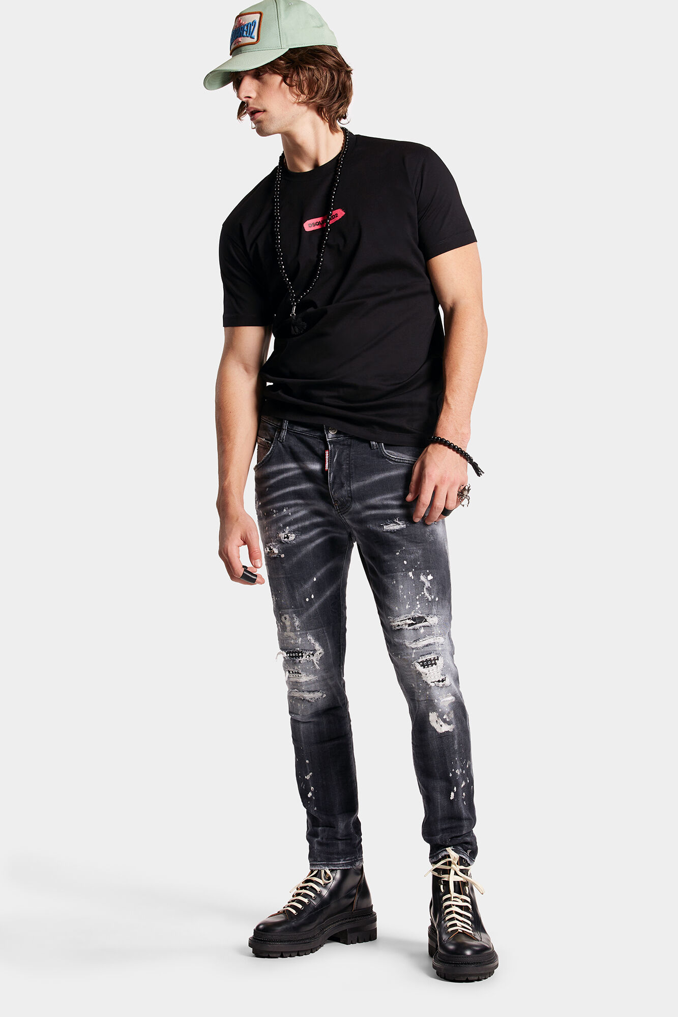 Black Wash Skater Jeans