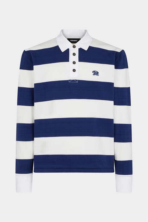 Cotton Knitted Rugby Polo-Shirt