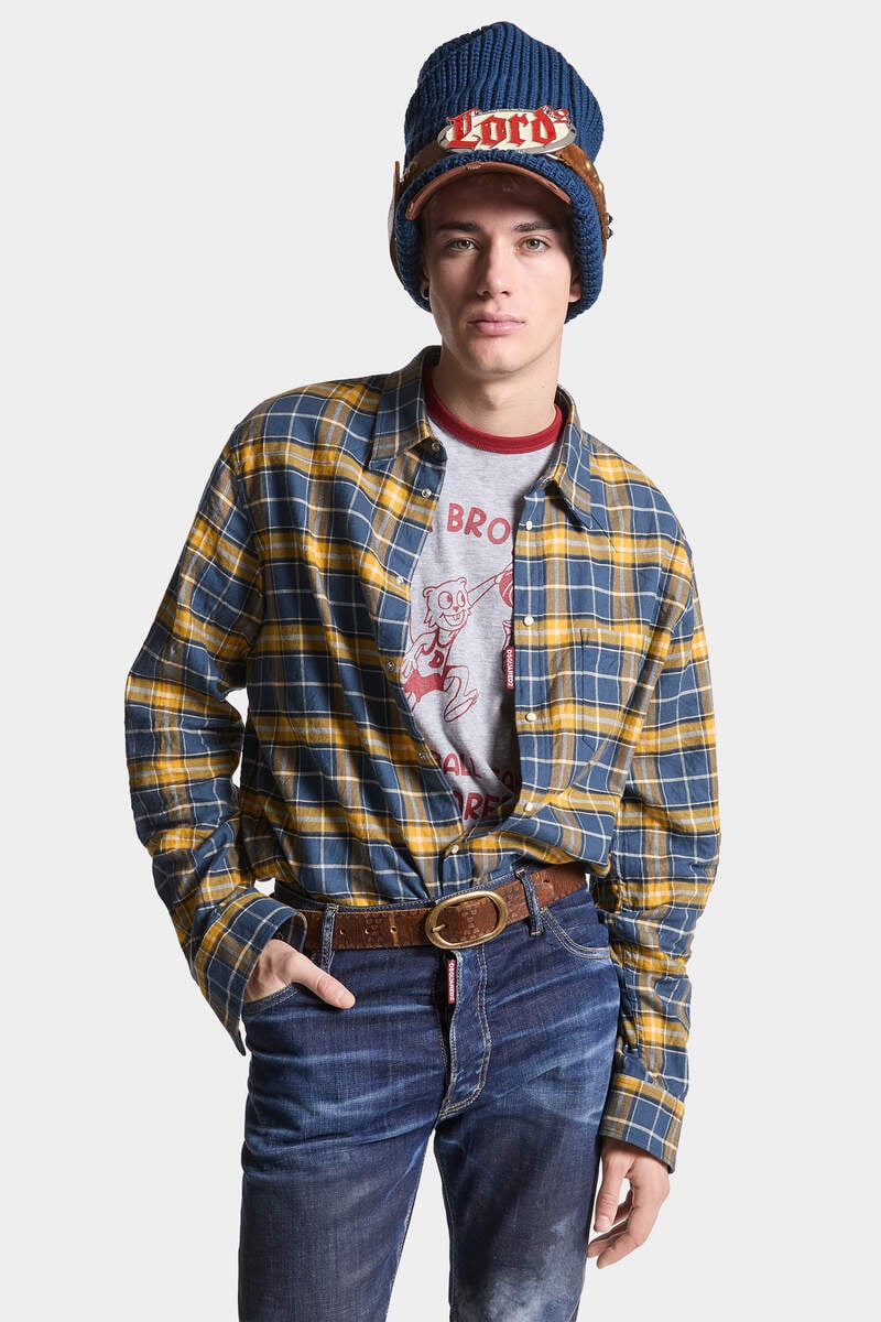 Canadian Check Flanel Regular Shirt image number 3