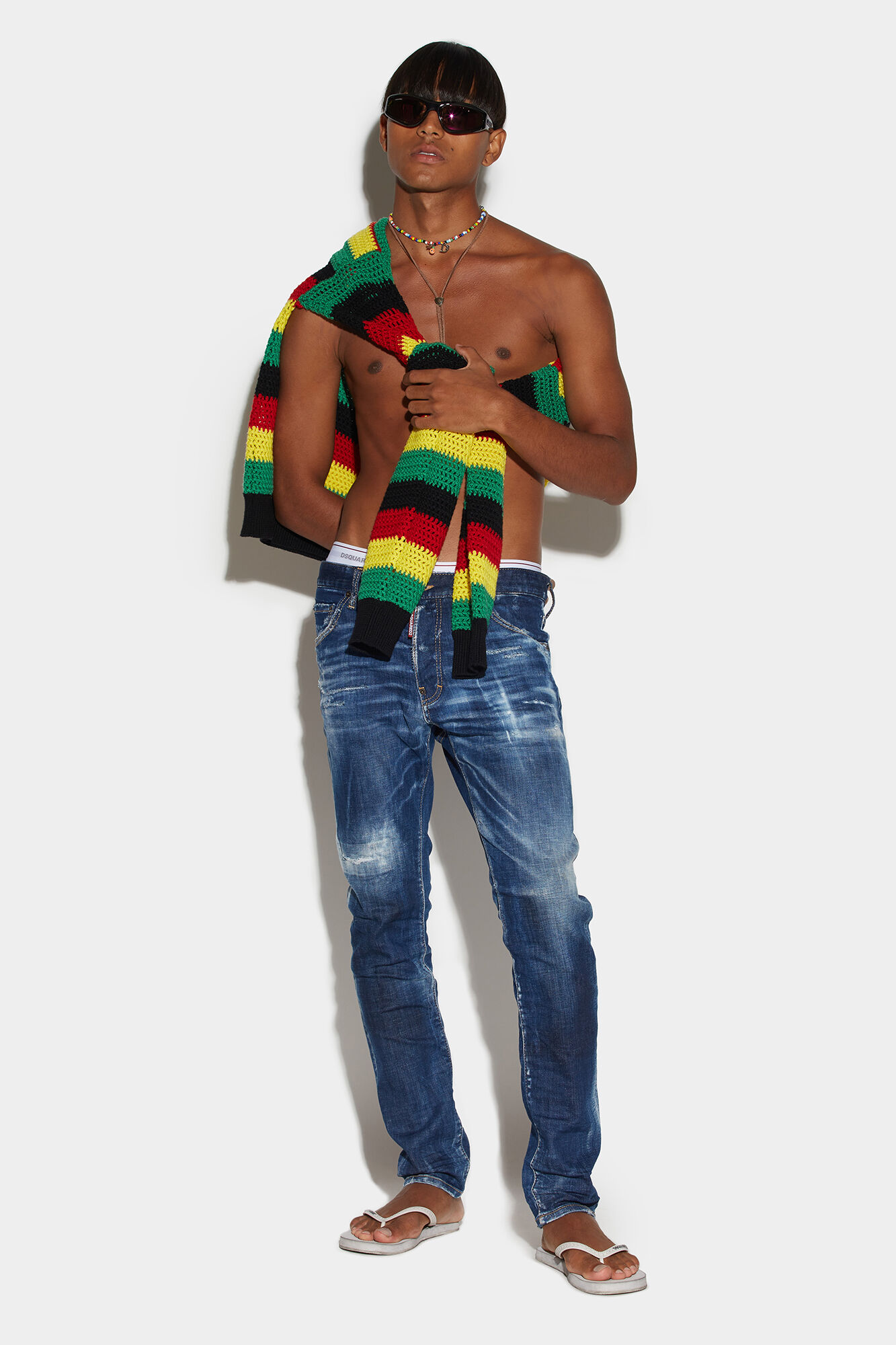 Fashionable African Man in Jeans Clothes Stock Photo - Image of model,  black: 172148306