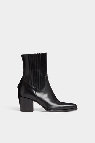 City Man Leather Heeled Boots