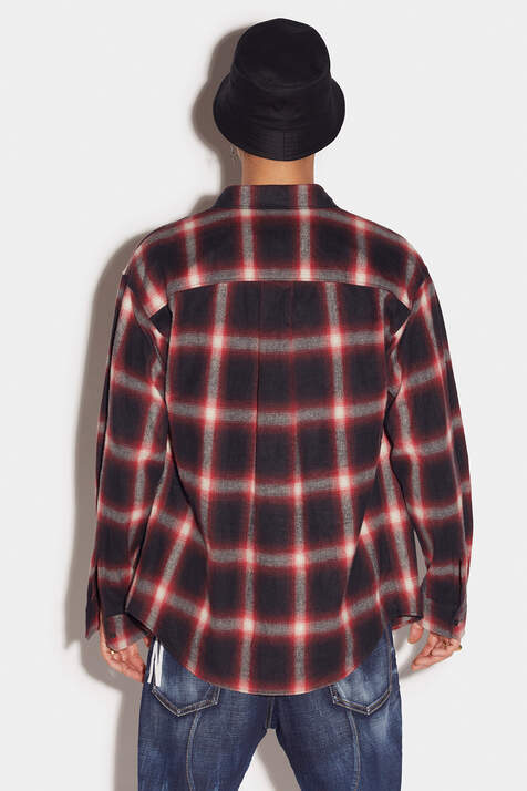 Drop Shoulder Flannel Shirt immagine numero 2