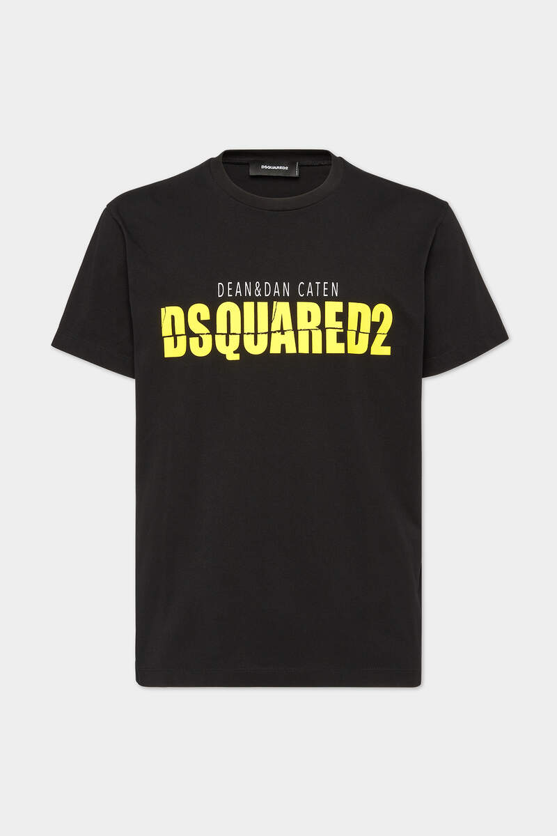 Dsquared2 Horror Yellow Logo Cool Fit T-Shirt immagine numero 1