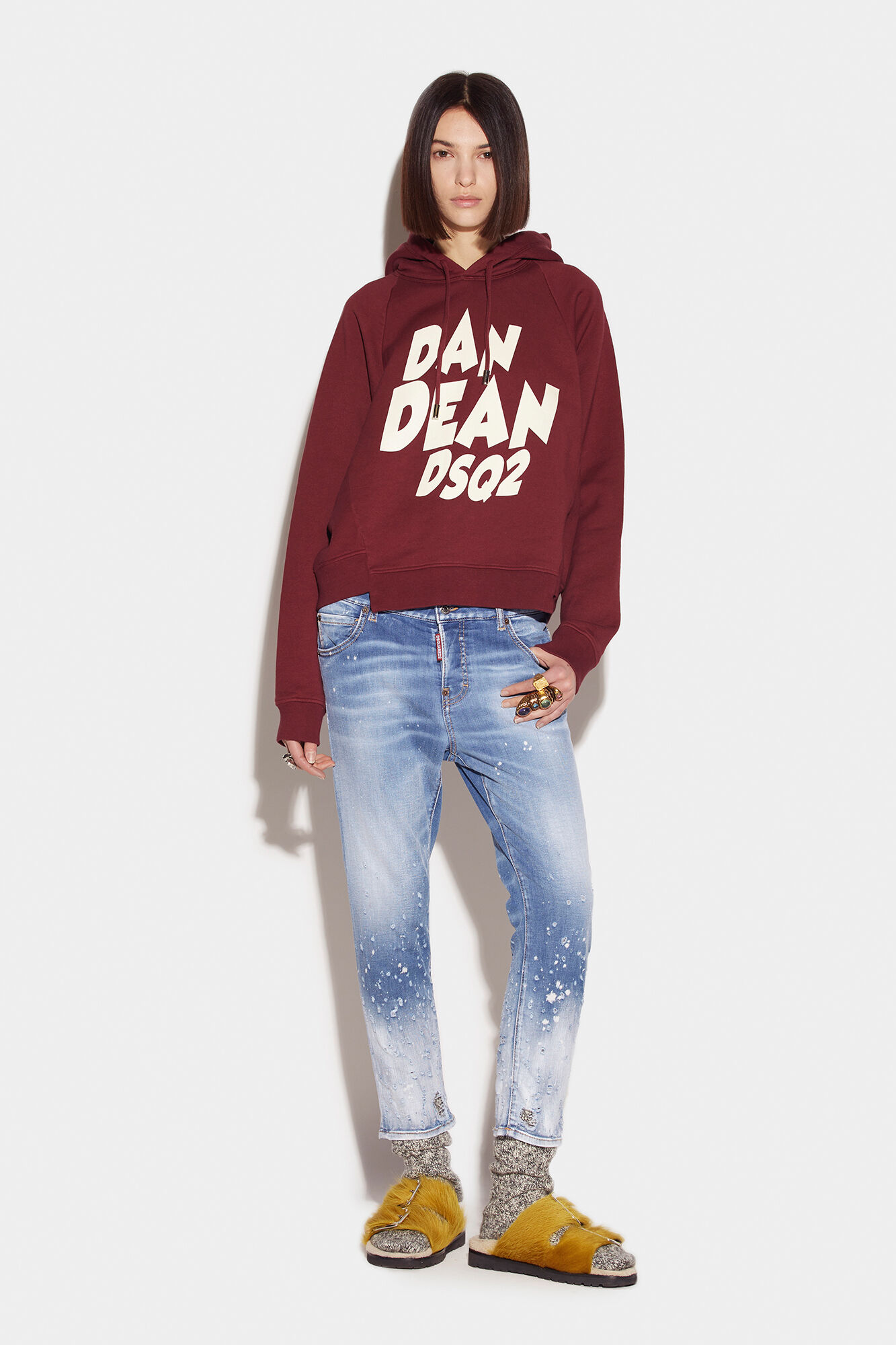 Teen Girls High Rise Cropped Flare Jeans