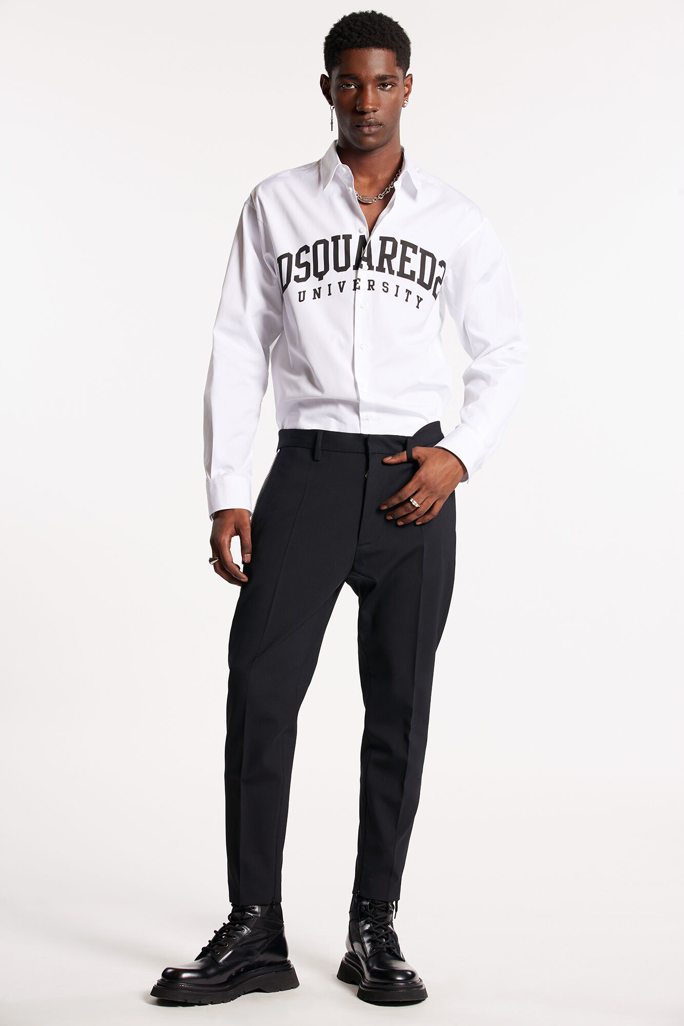 Dsquared2 pants in wool blend
