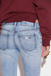 Twiggy Light Wash Medium Waist Cropped Jeans image number 5