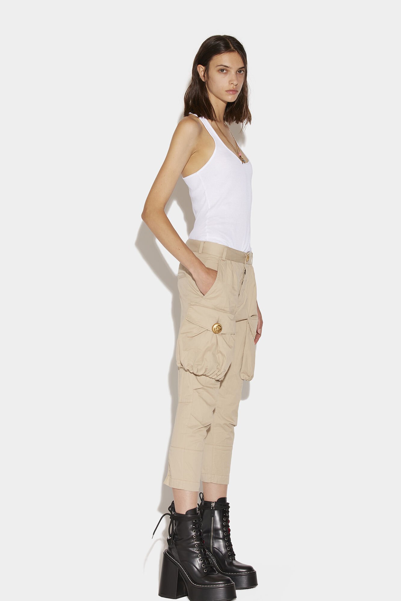 Buy KRAUS MidRise Skinny Cargo Fit Womens Pants  Shoppers Stop