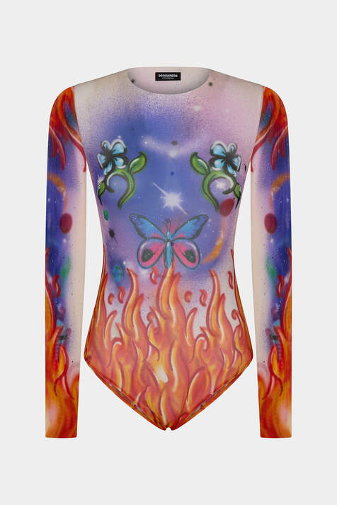 All Over Printed Long Sleeves Body