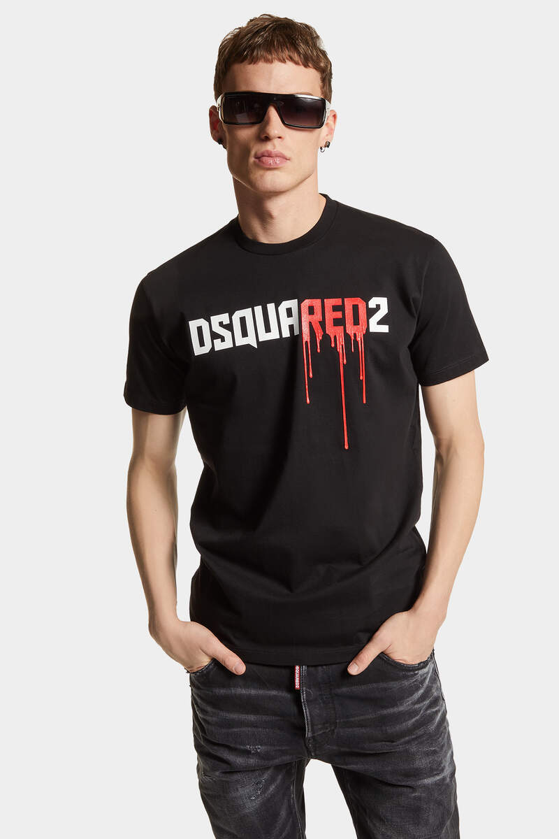 Bloody Red  Dsquared2 Cool Fit T-Shirt图片编号3