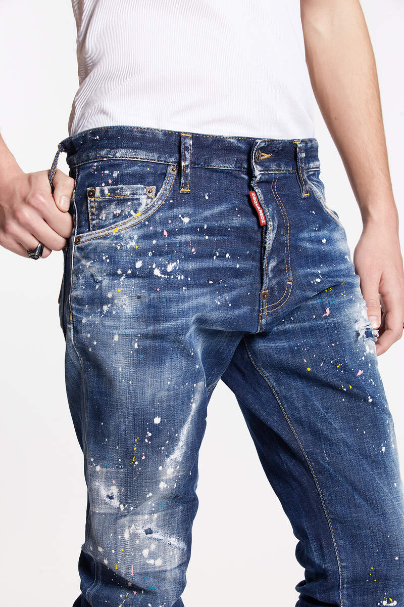Dark Spotted Wash Cool Guy Jeans image number 3