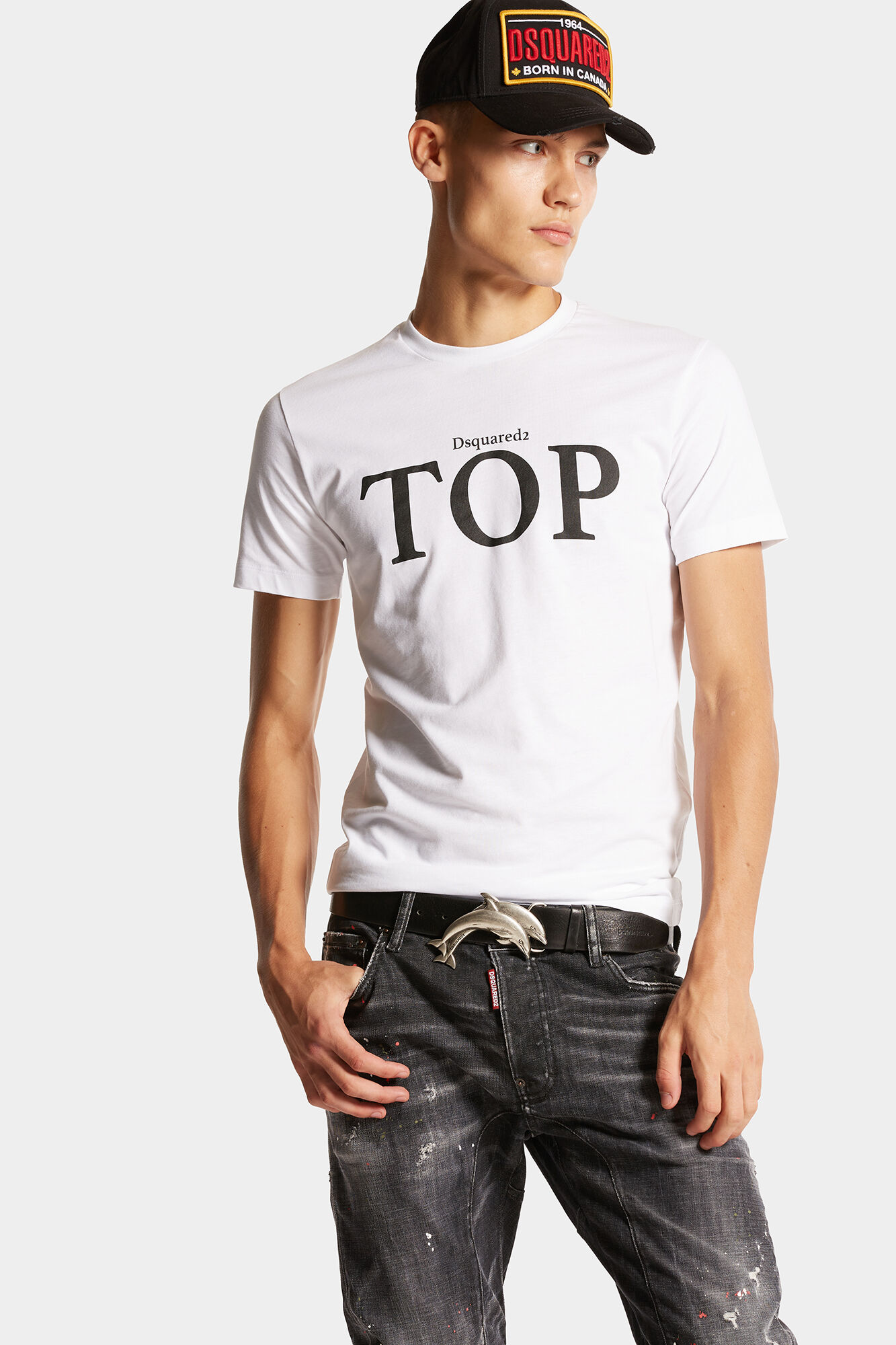 DSQUARED2 - Cropped Criss Cross T-shirt