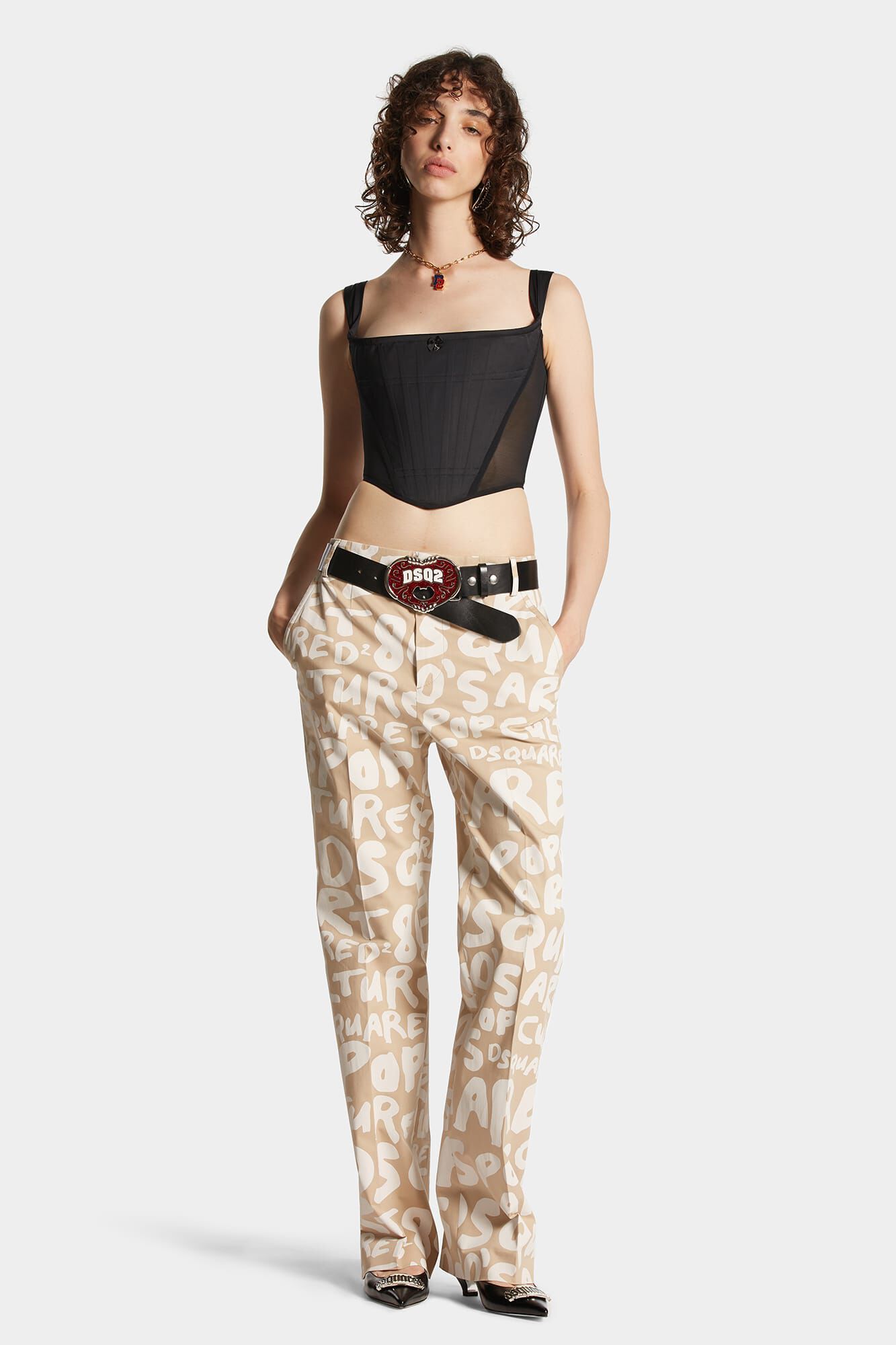 Dsquared2 kick-flare cropped trousers - Green