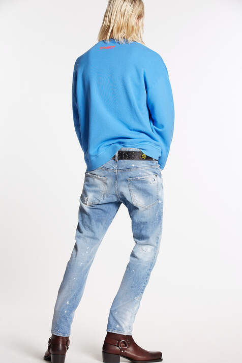 Light Ripped Wash Skater Jeans immagine numero 2
