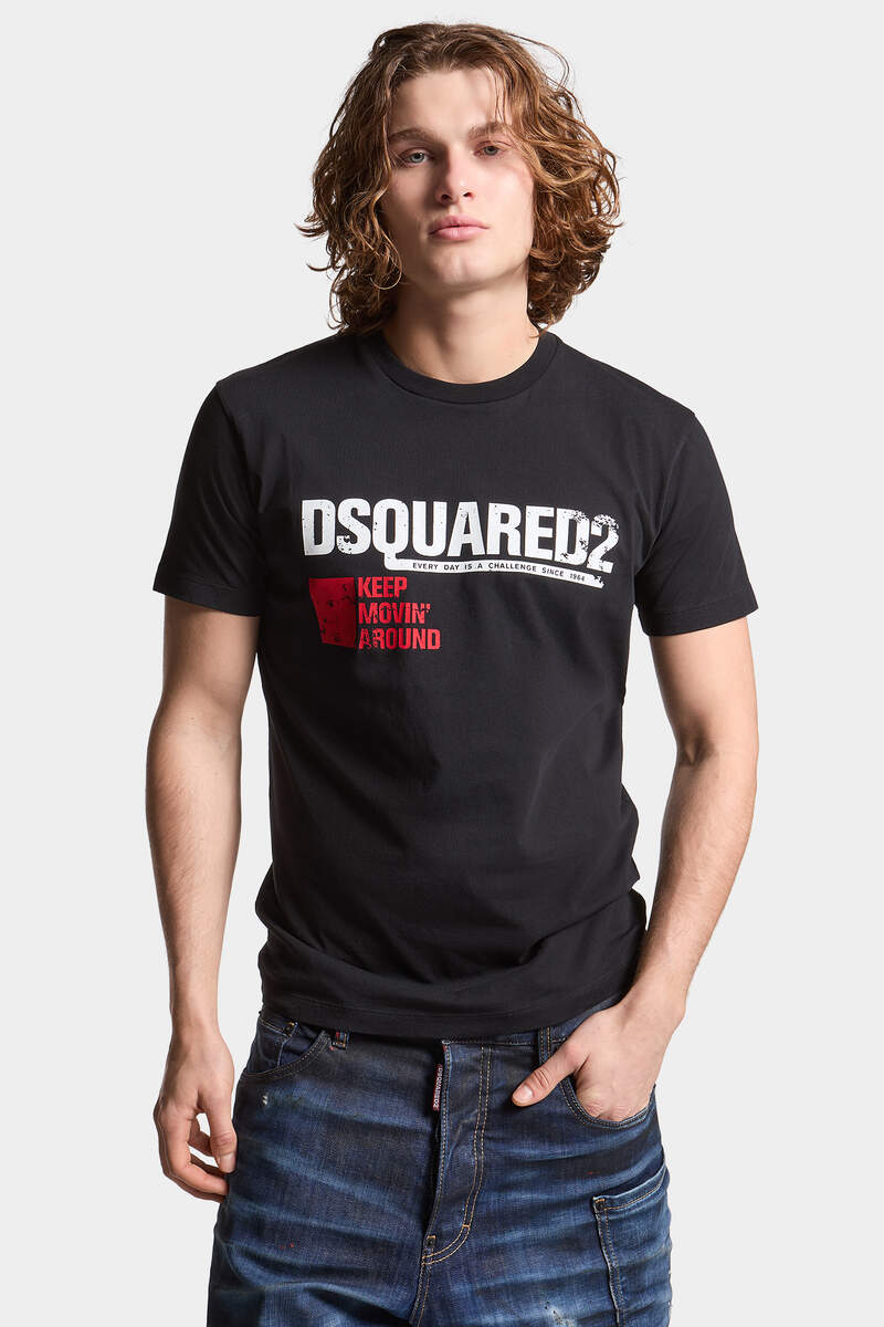 Dsquared2 Keep Moving Around Cool Fit T-Shirt image number 3