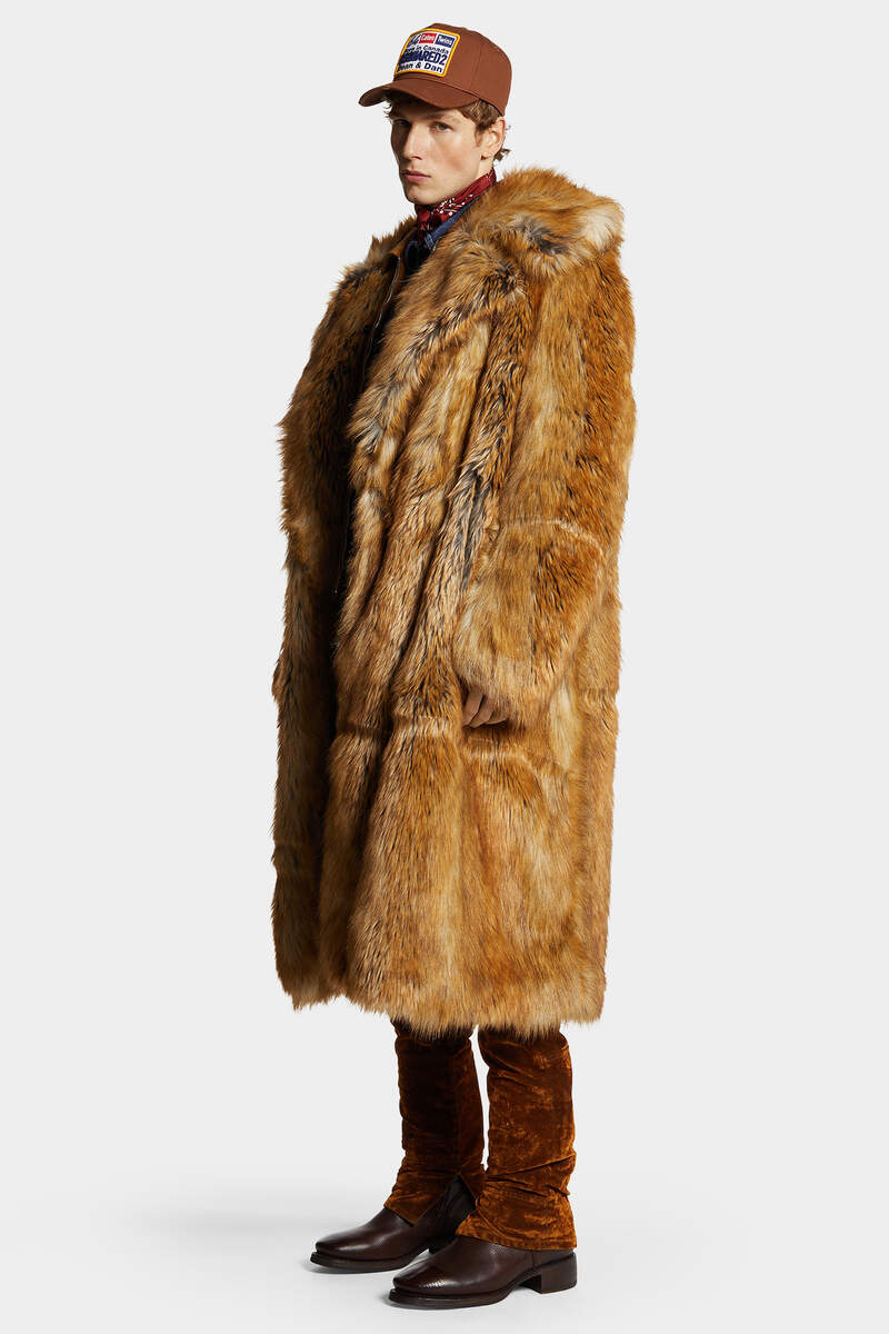 Faux Fur Long Coat Bildnummer 5