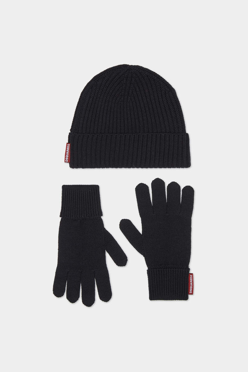 Beanie & Gloves Warmy Knit Set 画像番号 1