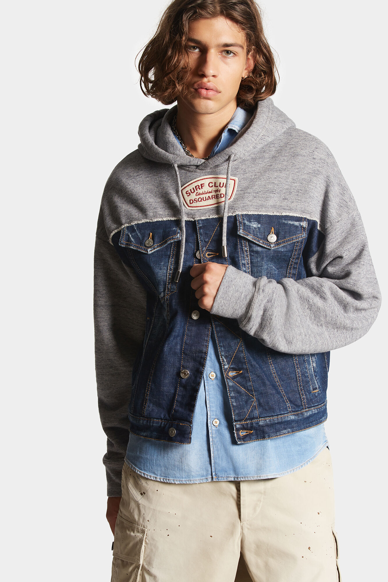 Sherpa Lined Hooded Denim Jacket - Light Wash | Fashion Nova, Jackets &  Coats | Fashion Nova