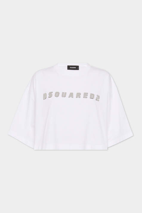 Dsquared2 Cropped Oversize Fit T-Shirt image number 3