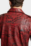 Graffiti Leather Jacket image number 6