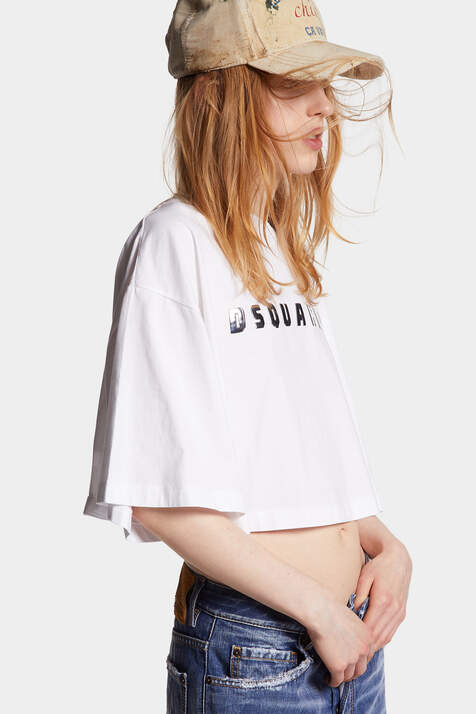 Dsquared2 Cropped Oversize Fit T-Shirt image number 5