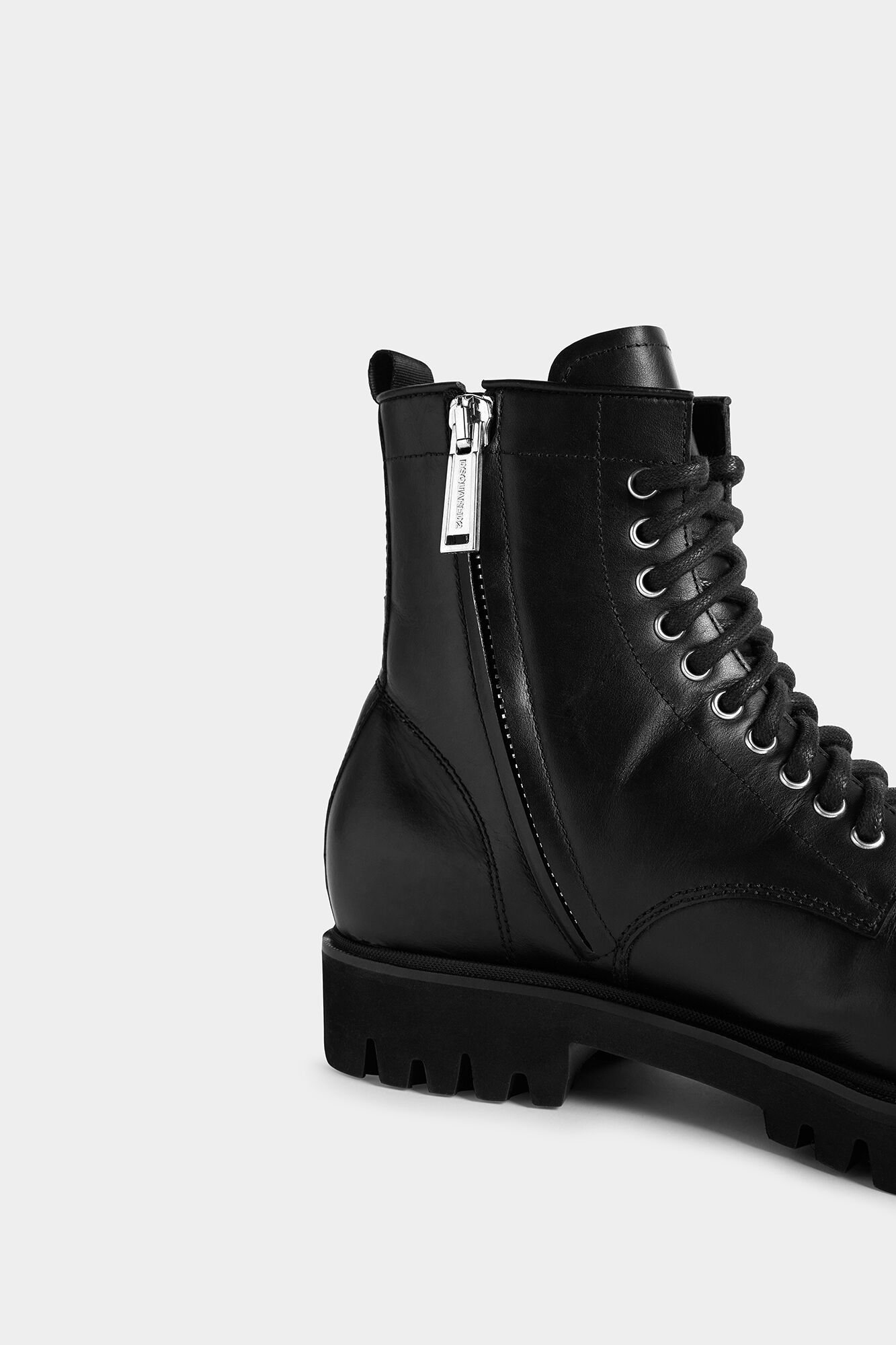 Dsquared2 Icon leather combat boots - Black