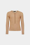 Wool Crepe Open Work Knit Top image number 1