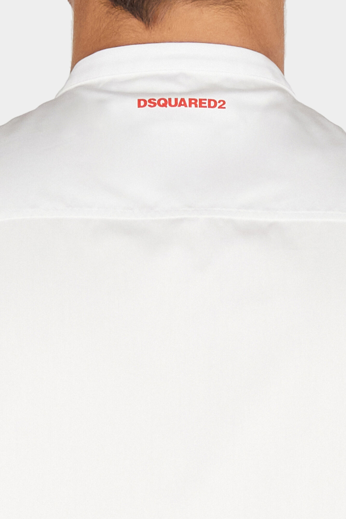 Dsquared2 embroidered silk bowling shirt - Neutrals