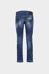 Medium White & Blue Spots Sharpei Jeans图片编号2