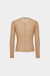 Wool Crepe Open Work Knit Top immagine numero 2