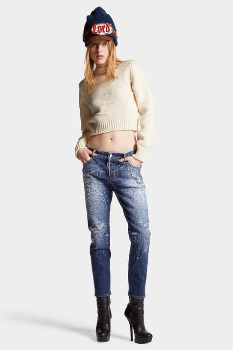 Medium Wood Worm Wash Cool Girl Jeans image number 3