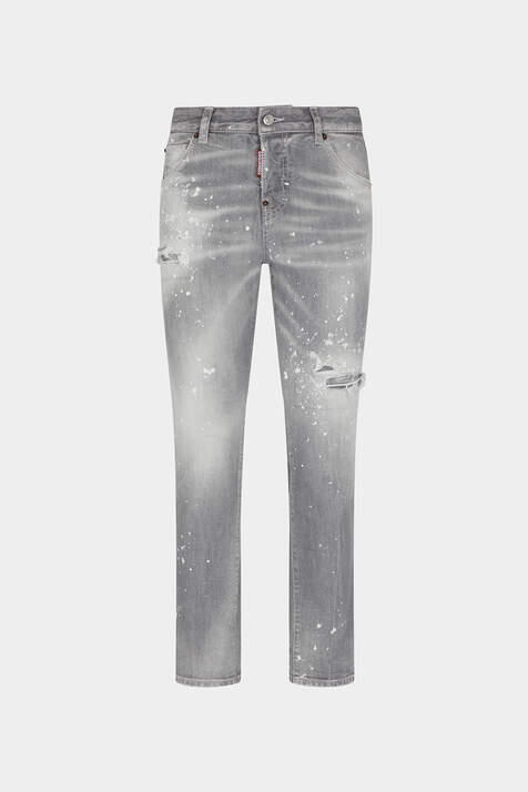 Grey Spotted Wash Cool Girl Jeans