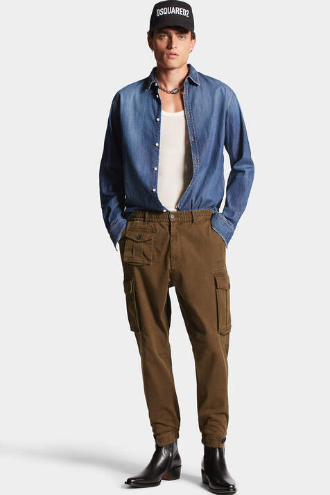 Dsquared2 - Pantalón sexy cargo pant beige con bolsillos laterales - BLS  Fashion