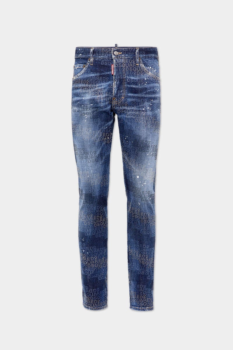 Allover Dsquared2 Crystals Wash Cool Guy Jeans immagine numero 1