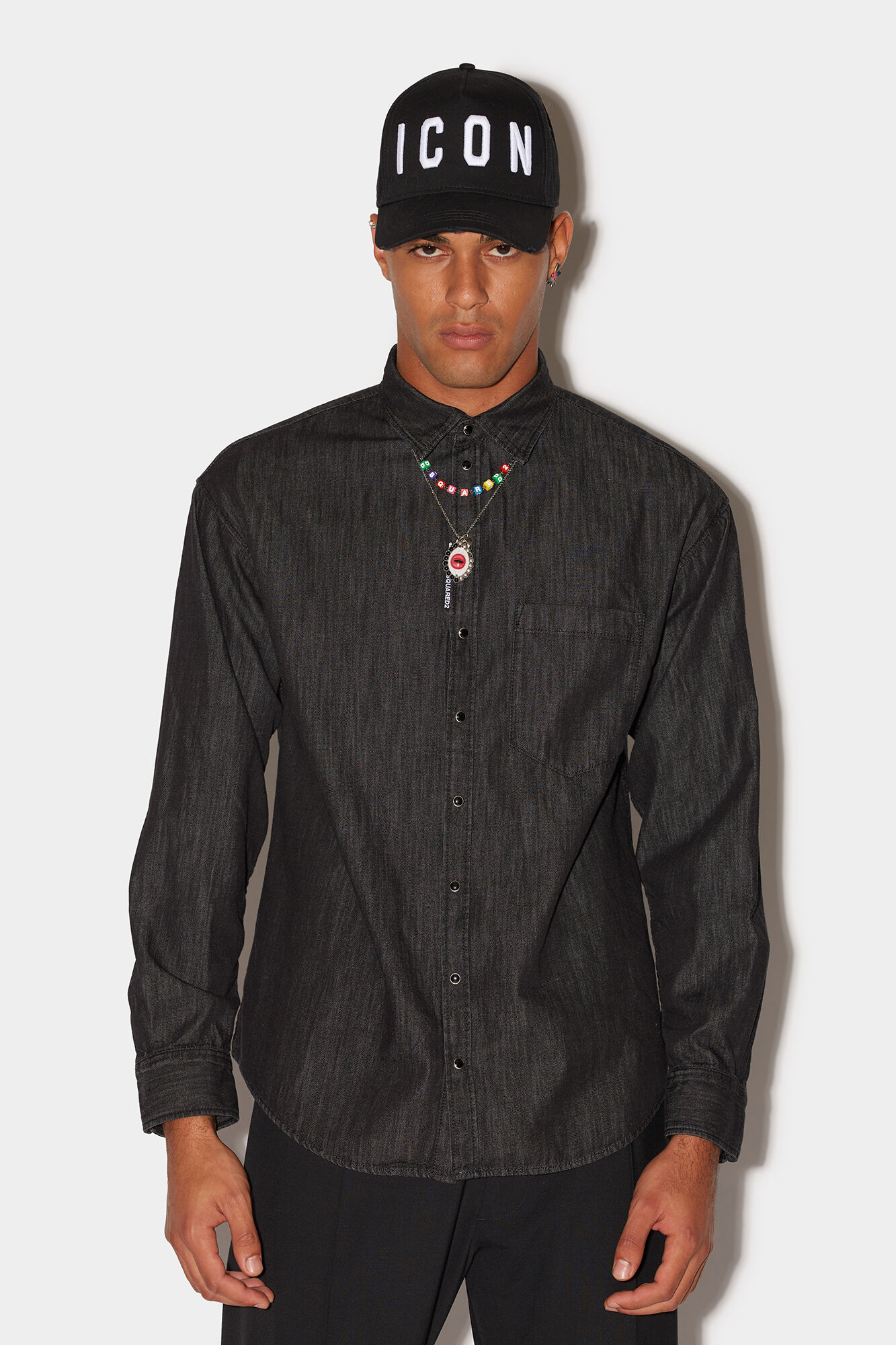 Drop Shoulder Denim Shirt