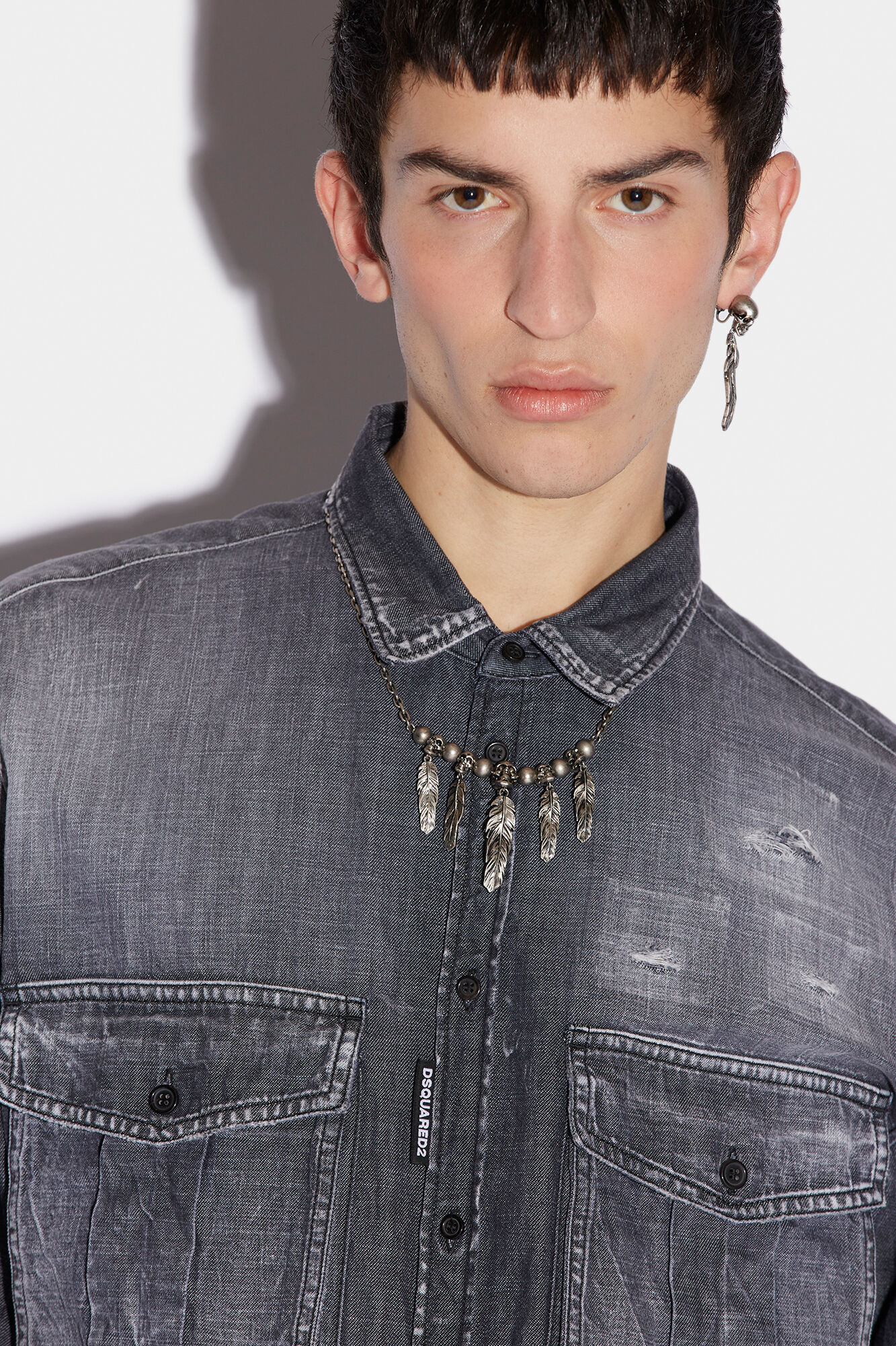 Grey Wash Dan Denim Shirt