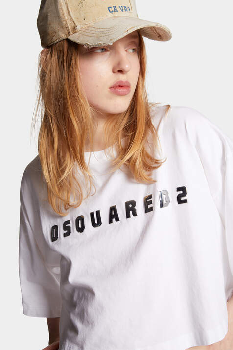 Dsquared2 Cropped Oversize Fit T-Shirt image number 6