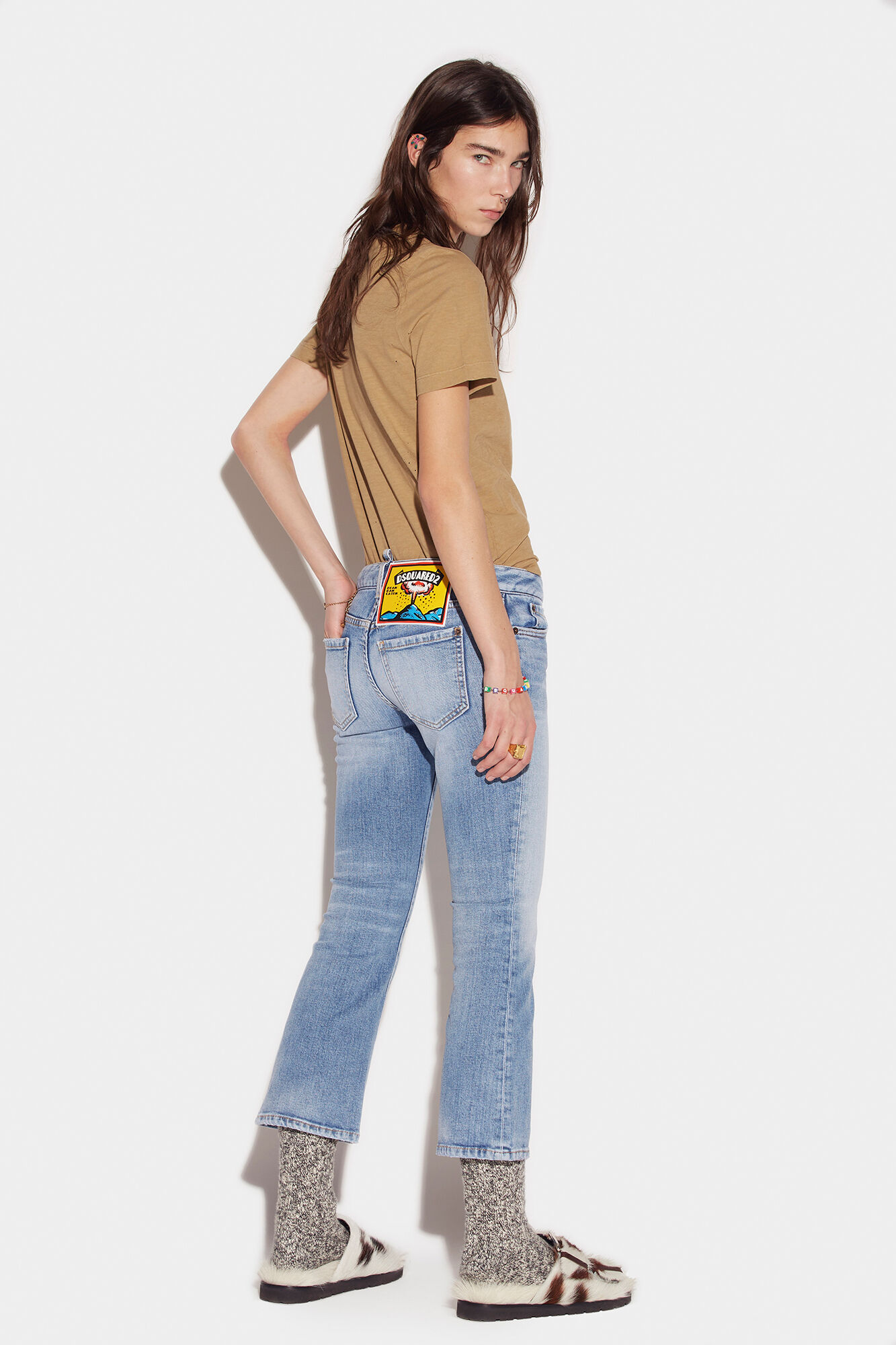 Light Clean Wash Bell Bottom Jeans
