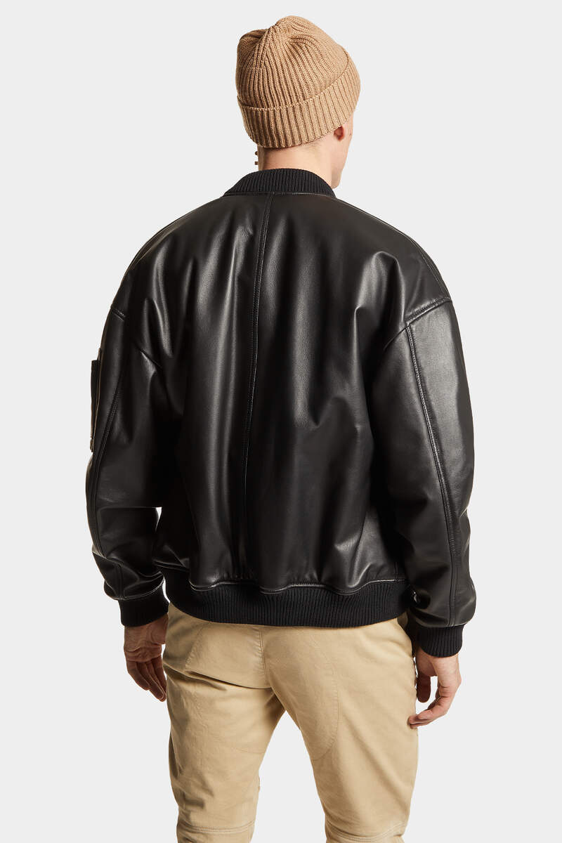 Leather Bomber image number 4