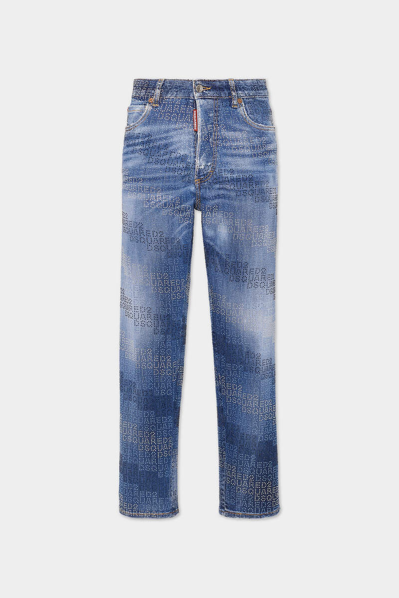 Allover Dsquared2 Crystal Wash Boston Jeans图片编号1