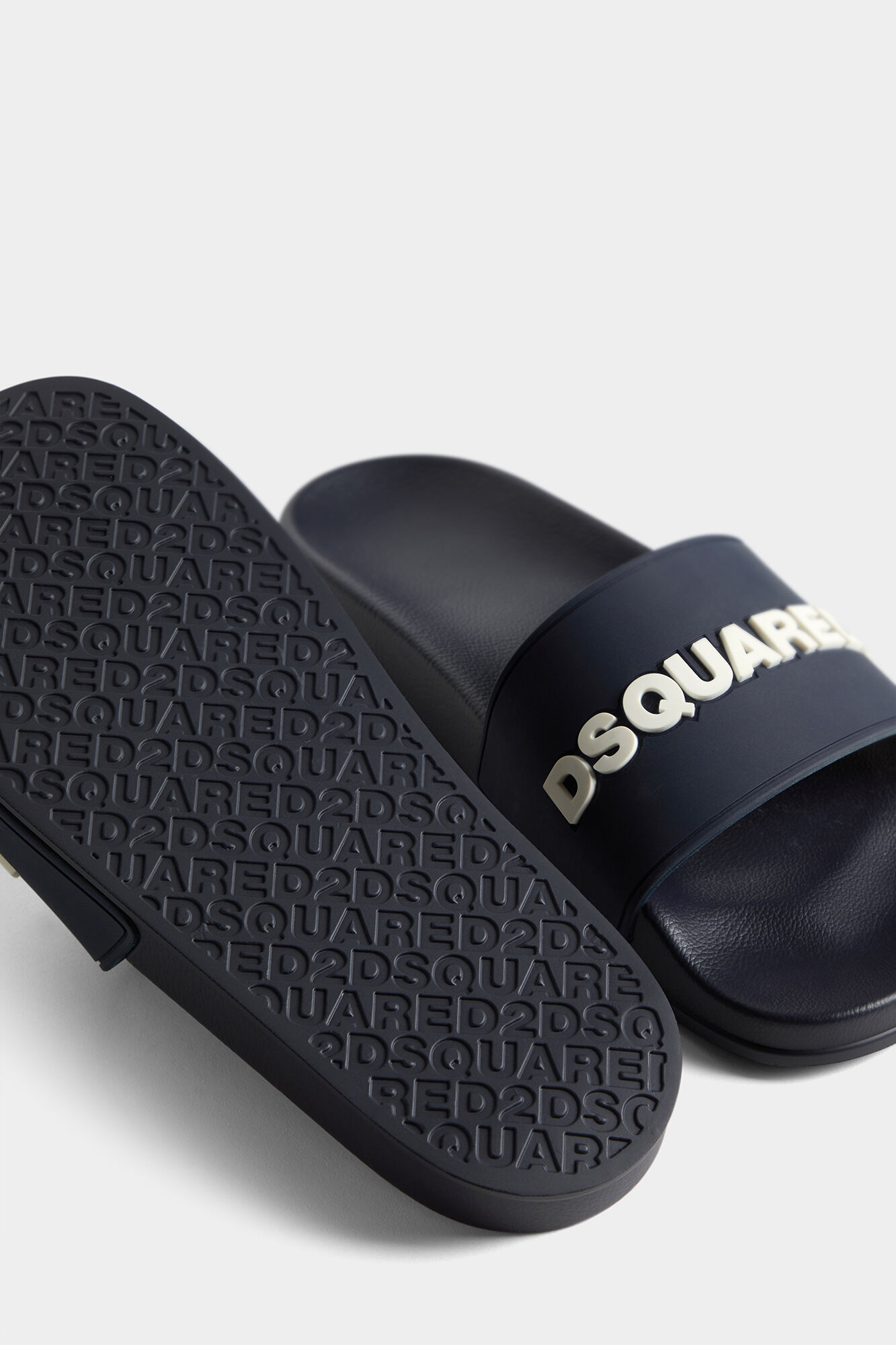Dsquared2 logo-raised flip-flops - Blue
