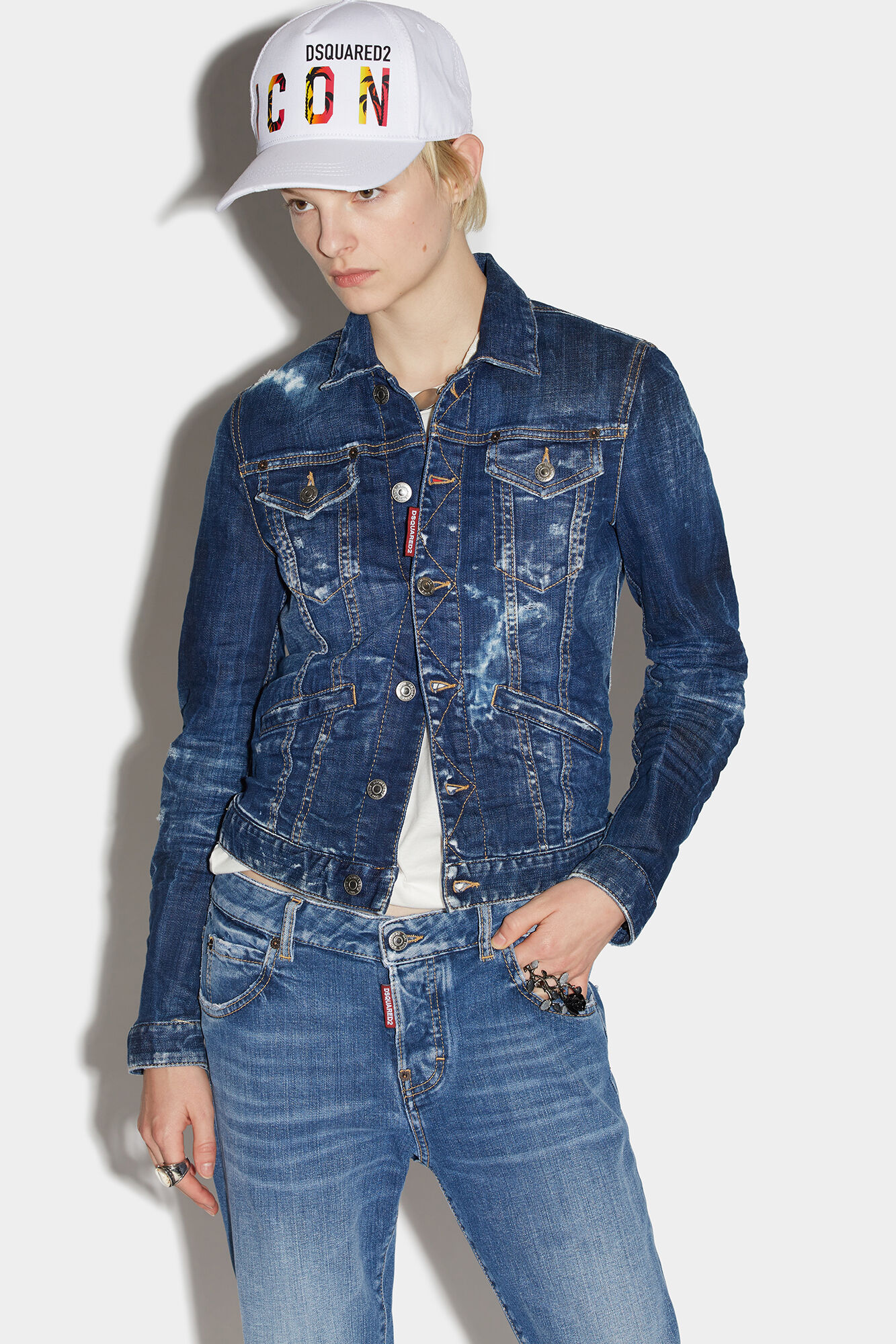 Boys Denim Jacket Style Three Piece Set with Blue Color Jeans