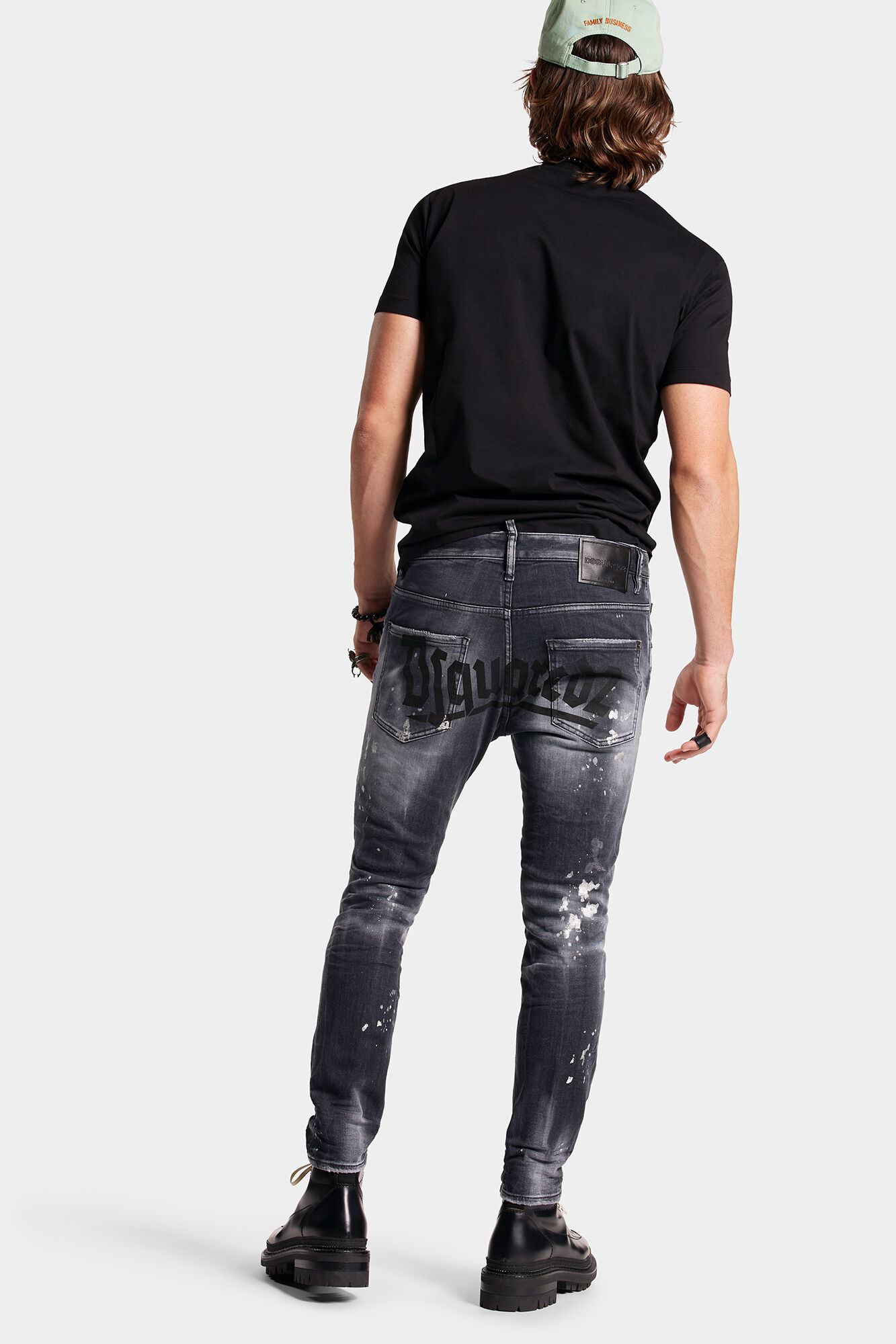 Black Wash Skater Jeans