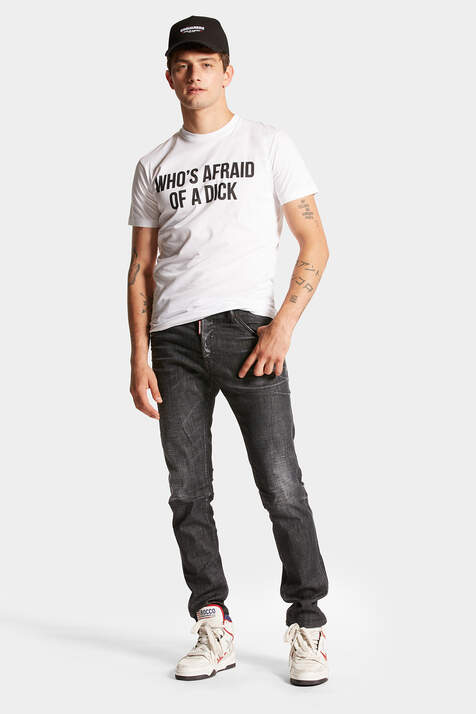 Vaqueros de lujo para hombre - Cool Guy Dsquared2 Blue Washed Jeans with  Rhinestone