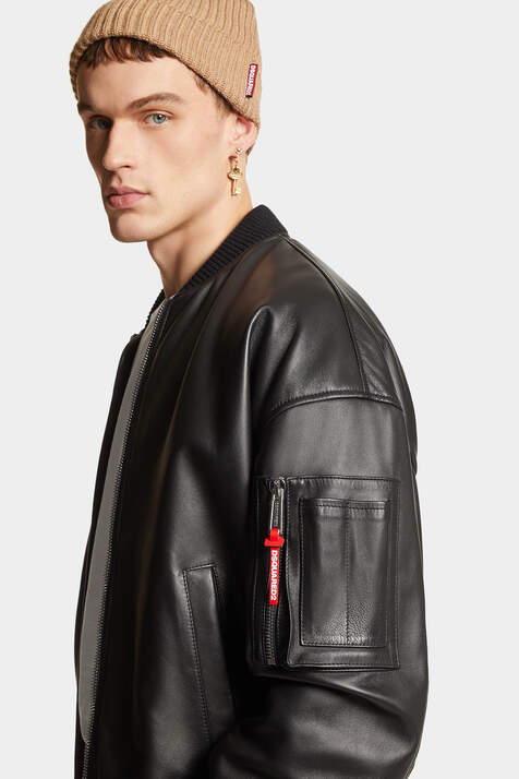 Leather Bomber image number 5