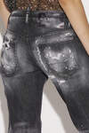 Ripped Black Wash Jennifer Cropped Jeans image number 5