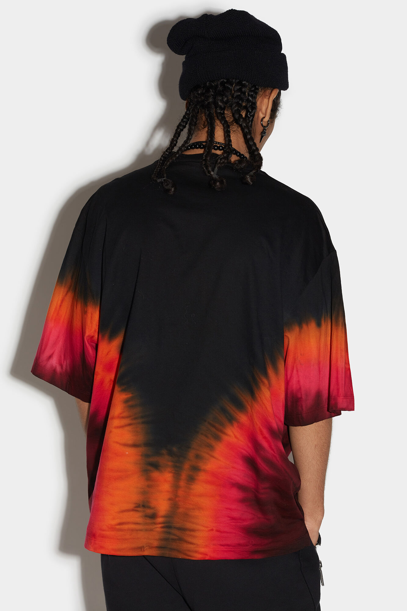 D2 Flame Dropped Shoulder T-shirt